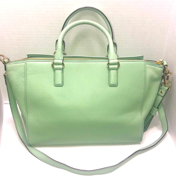 XLARGE ..Kate Spade Leather Mint Green LARGE bag IN Mint condition 💖🔥 - Picture 3 of 10